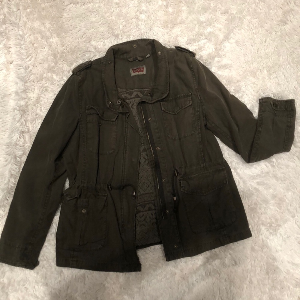 Levi’s Olive Utility Jacket Sz 6